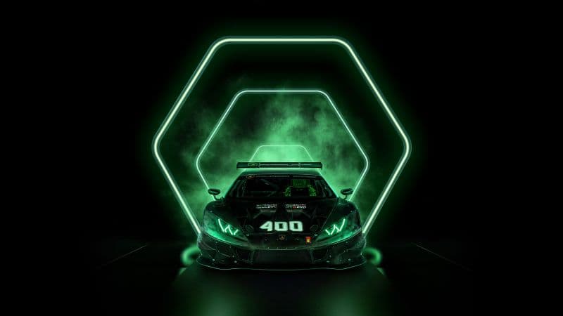 Lamborghini Huracán Squadra Corse Dark background Wallpaper