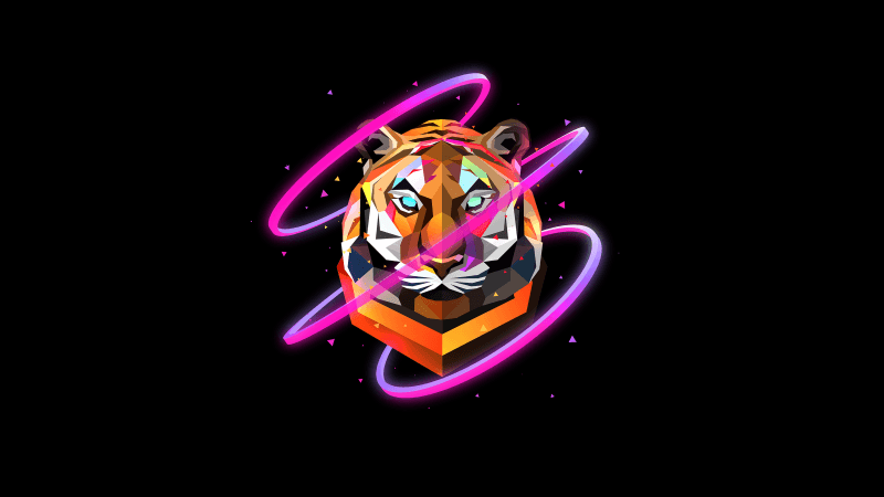 Tiger Low poly Wallpaper