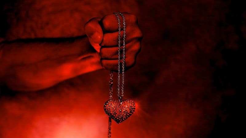 Love heart Necklace Wallpaper