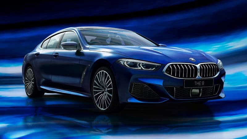 BMW 8 Series Gran Coupé Blue Wallpaper