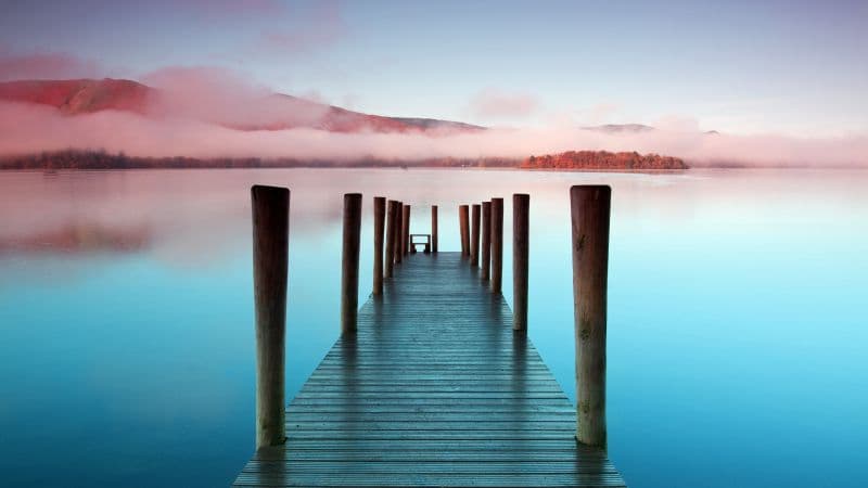 Wooden pier Scenic Wallpaper