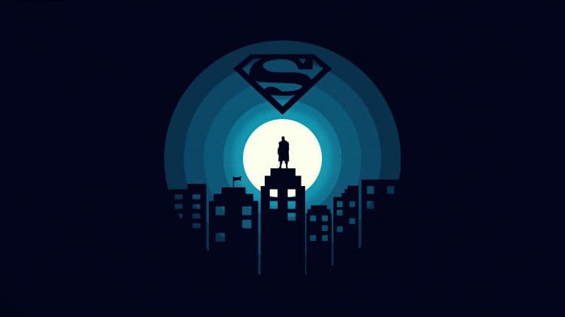 Superman Minimal art Wallpaper