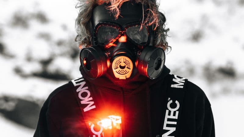 Gas mask Hoodie Wallpaper