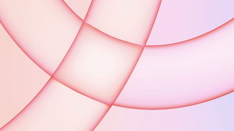 iMac 2021 Pink background Wallpaper