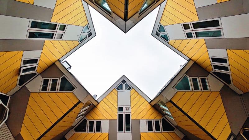 Cube Houses Modern architecture Wallpaper