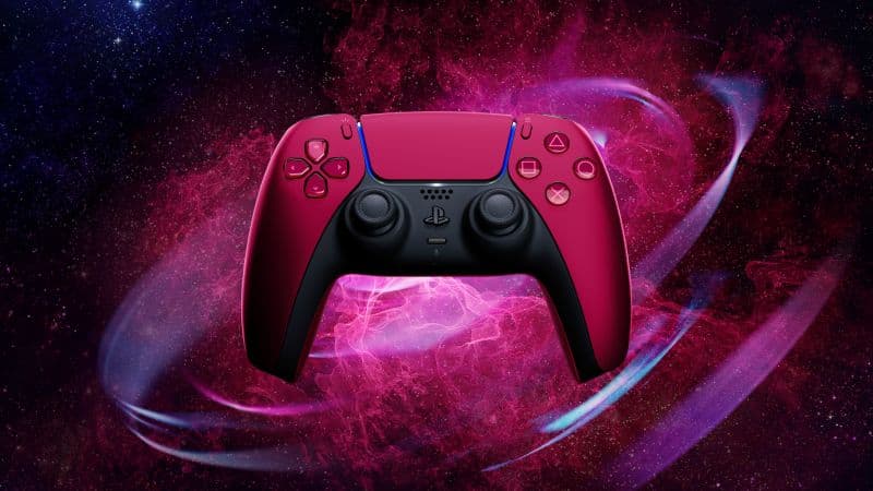 Sony PS5 DualSense Wireless Controller Cosmic Red Wallpaper