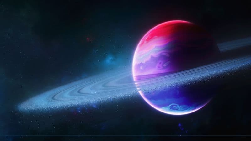 Planet Rings of Saturn Wallpaper