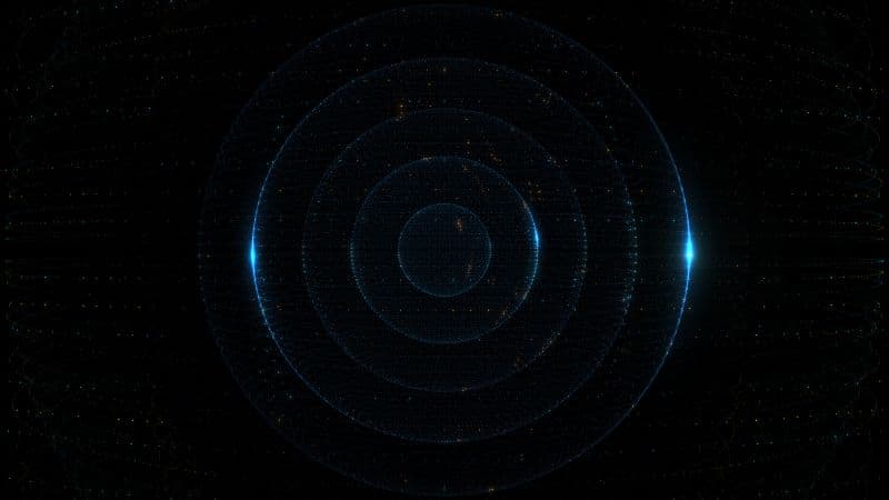 Particles Circles Wallpaper