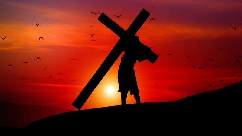 Jesus Cross Sunset Wallpaper