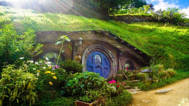 Hobbiton Movie Set New Zealand Wallpaper