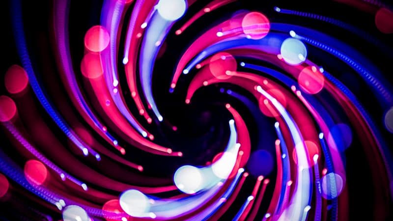 Lights Bokeh Spiral Wallpaper