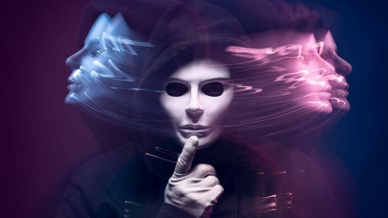 Man in Mask Long exposure Wallpaper
