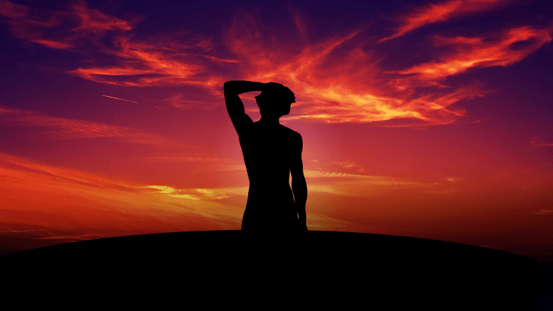 Alone Sunset Wallpaper