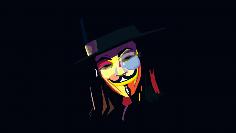 Anonymous Illustration Wallpaper
