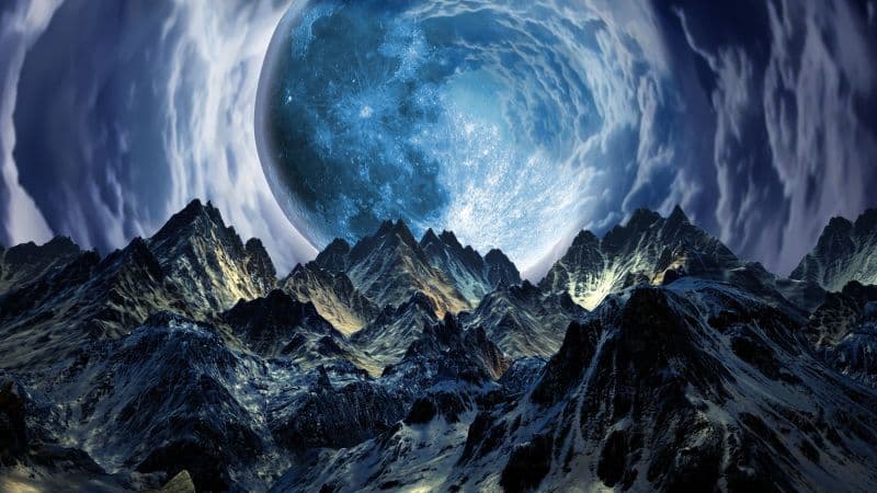 Surreal Moon Wallpaper
