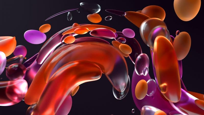 Windows 11 Colorful liquid bubbles Wallpaper