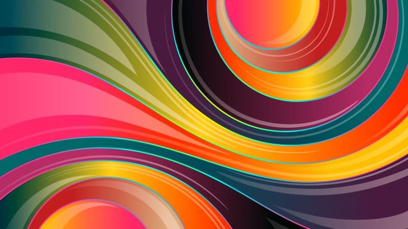 Colorful background Waves Wallpaper