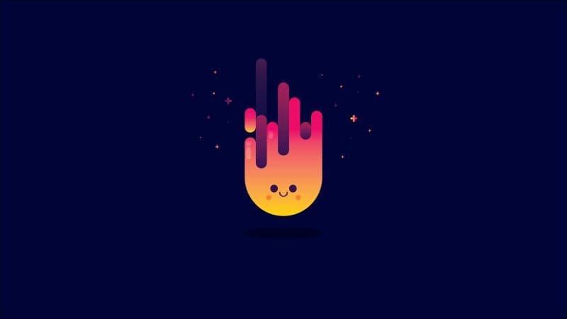 Smiley Fire Wallpaper