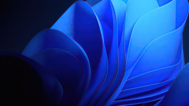 Windows 11 Blue Abstract Stock Wallpaper