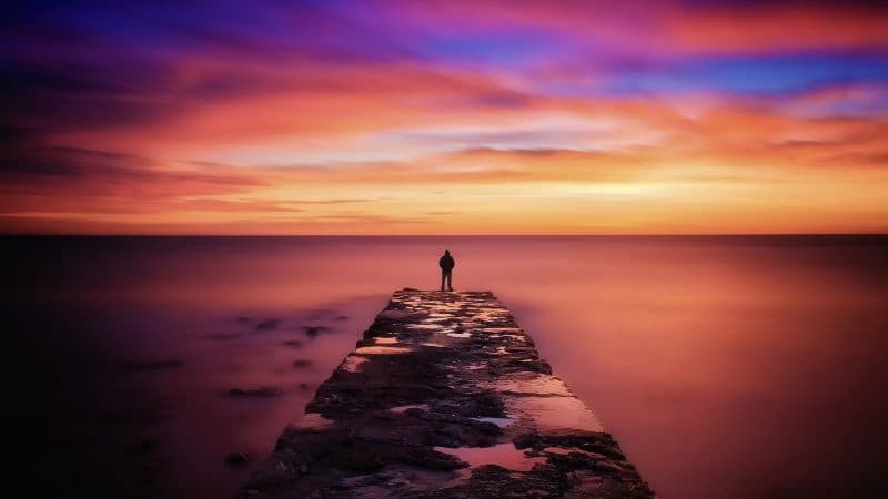 Seascape Pier Wallpaper