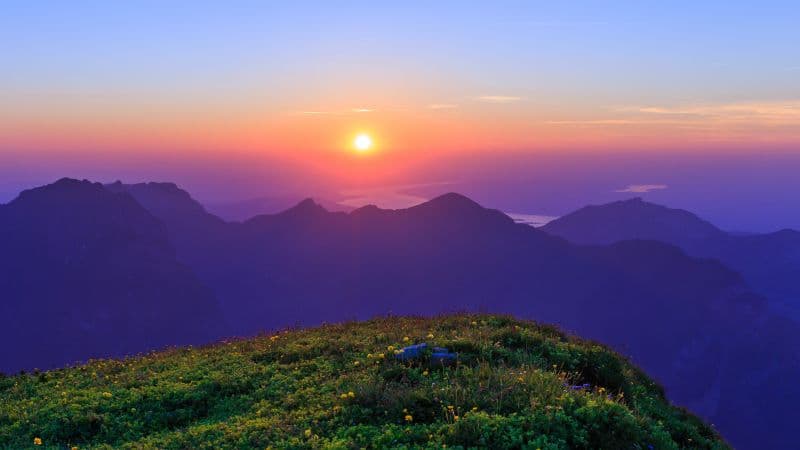 Rautispitz Sunset Wallpaper
