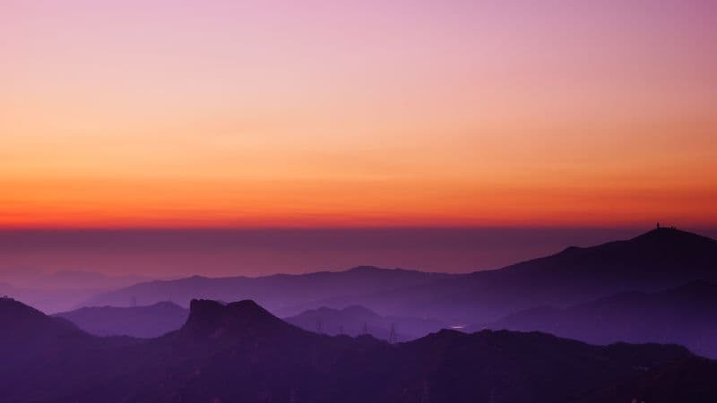 Lion Rock Hill Sunset Wallpaper