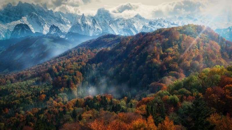 Alps mountains Autumn Wallpaper