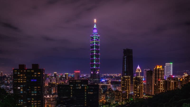 Taipei 101 City Skyline Wallpaper