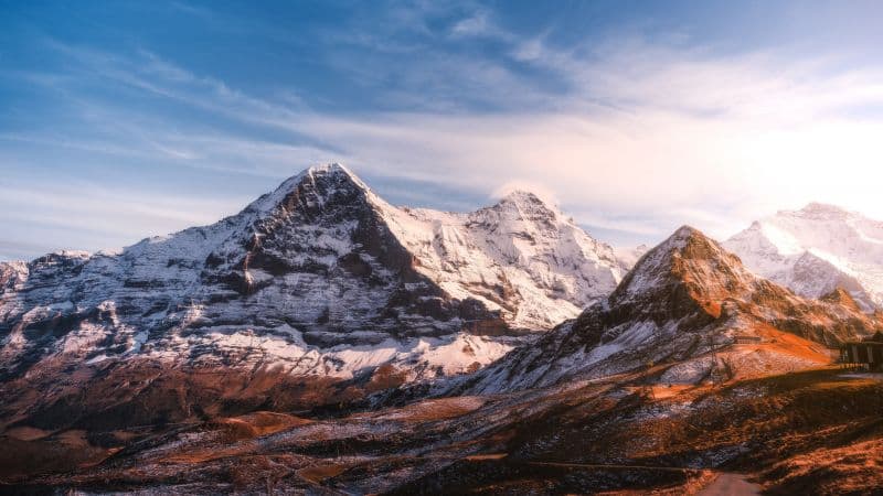 Glacier mountains Snow covered Wallpaper
