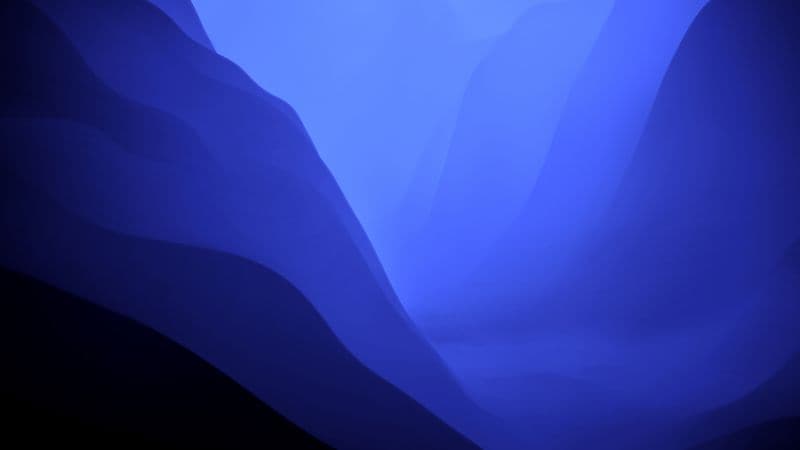 macOS Monterey Blue aesthetic Wallpaper