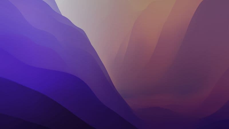 macOS Monterey Purple Wallpaper