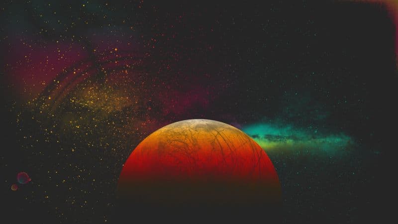Red planet Digital Art Wallpaper