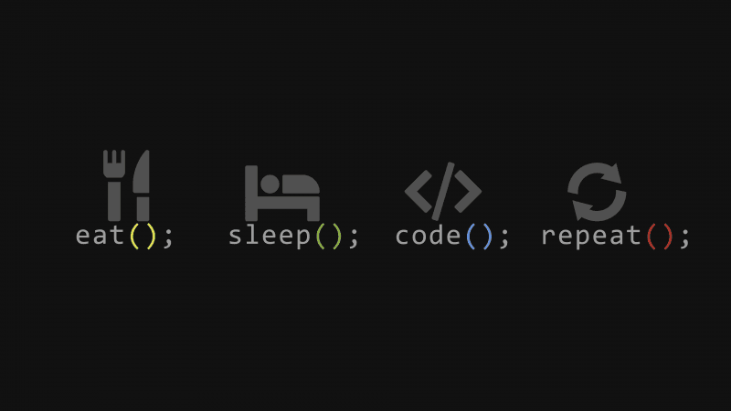Eat Sleep Code Repeat Wallpaper