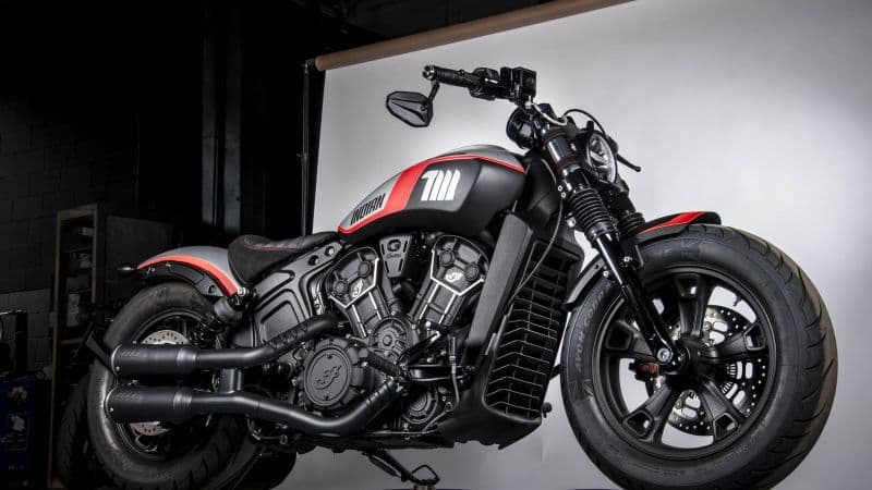 Indian Motorcycles Scout Bobber Sixty Neon Wallpaper