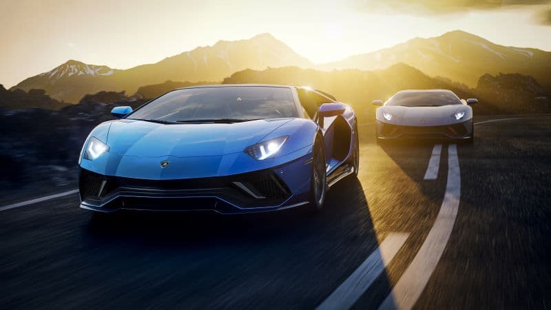 Lamborghini Aventador LP 780-4 Ultimae Racing cars Wallpaper