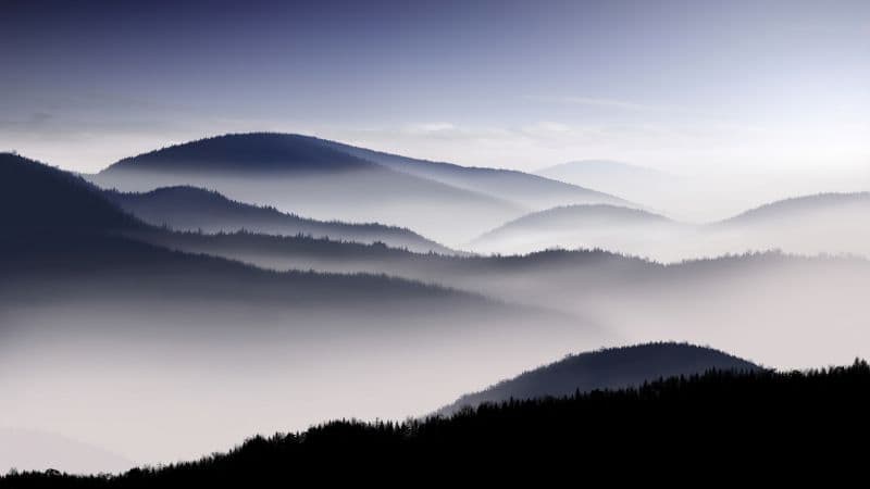 Mountains Foggy Wallpaper