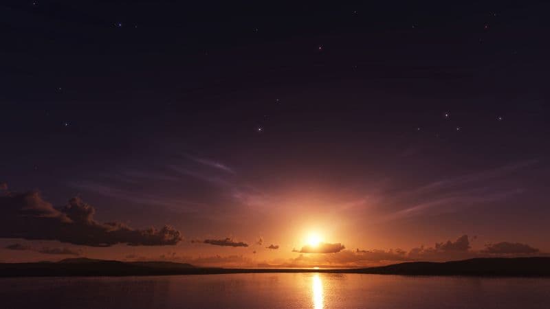 Peaceful Sunset Wallpaper