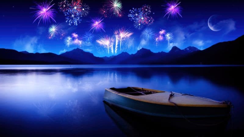 New Year Fireworks Wallpaper