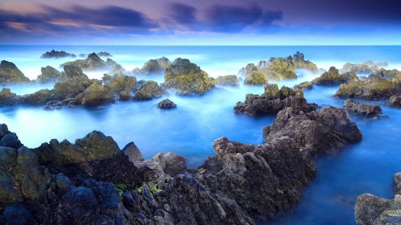 Rocky shore Porto Moniz Wallpaper