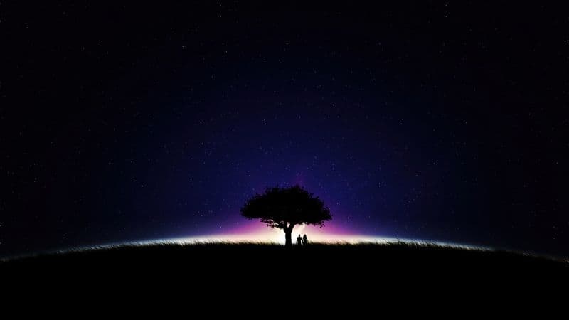 Couple Stars in sky Wallpaper