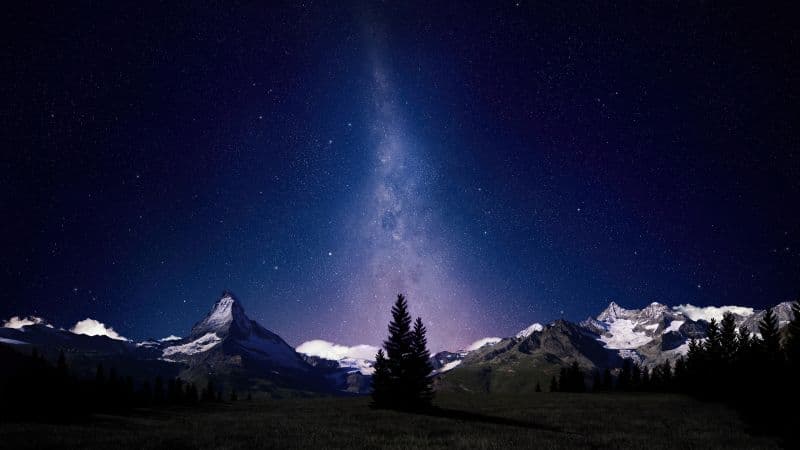 Milky Way Night sky Wallpaper