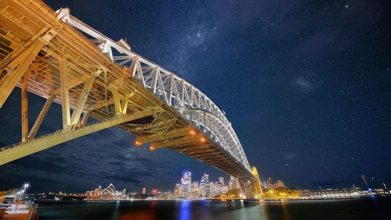 Sydney Harbour Bridge Milky Way Wallpaper