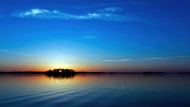 Sunset Island Wallpaper