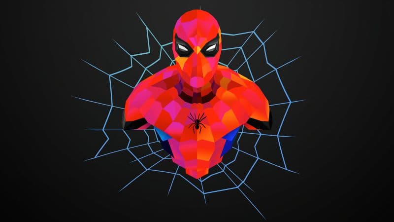 Spider-Man Low poly Wallpaper