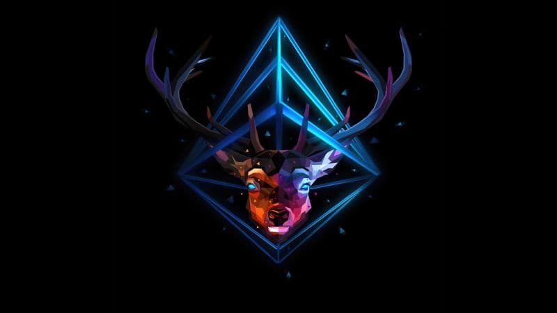 Reindeer Low poly Wallpaper