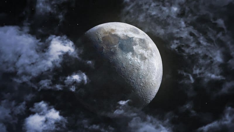 Moon Lunar craters Wallpaper