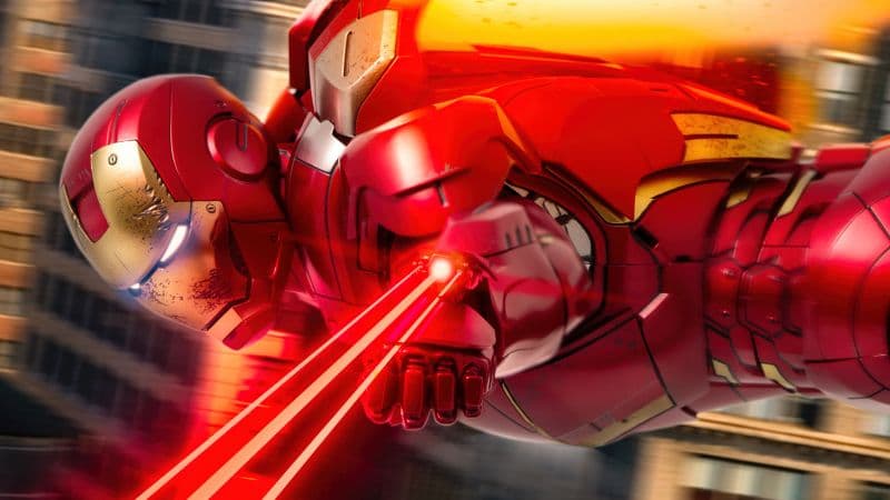 Iron Man Action Wallpaper