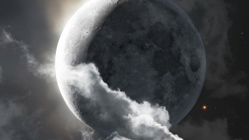 Moon Clouds Wallpaper
