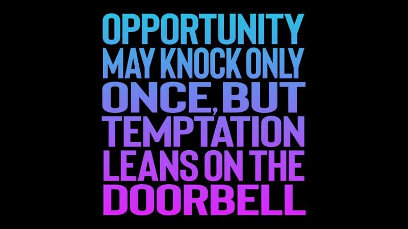 Opportunity may knock only once AMOLED Wallpaper