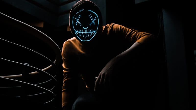 LED mask Anonymous Wallpaper